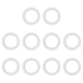 uxcell 10Pcs Silicone O Ring, 0.98" Silicone O-Rings Gasket Sealing Gasket Washers for 0.75" Clamp for Compressor Valves Pipe Repair Sink Plug Bathtub Plug Faucets, White
