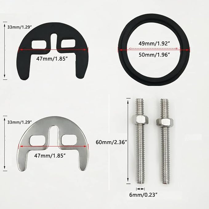 2 Sets Double Hole Tap Fixing Kit Bathroom Fixture for Kitchen Sink and Bathroom Basin Repair