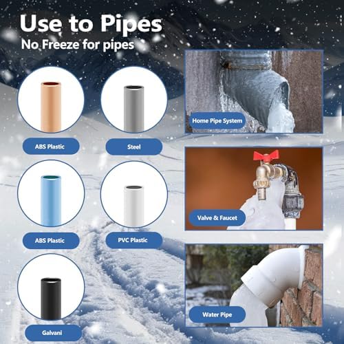 3FT（3FT-200FT） Pipe Heating Cable for Pipe Freeze Protection