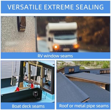 Double Sided Butyl Sealant Tape, 2" x 82' - 28 Mil Thick Black Vapor Barrier Butyl Tape for Crawl Space Wall Liner, Concrete, Foundation, Waterproof Adhesive for RV & Window Repair
