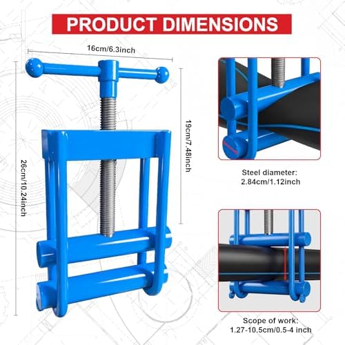 Water Shut Off Tool, 0.5-4 Inch Emergency Pipe Squeeze Clamp