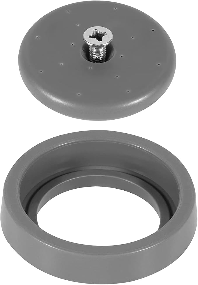 Pre Rinse Sprayer Repair Kit for Most 1.42 GPM Commercial Sink Faucet Replacement Spray Face, Bumper, and Screw Repair Kit Grey
