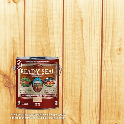 Ready Seal Exterior Wood Stain & Sealer, Clear, 1 Gallon