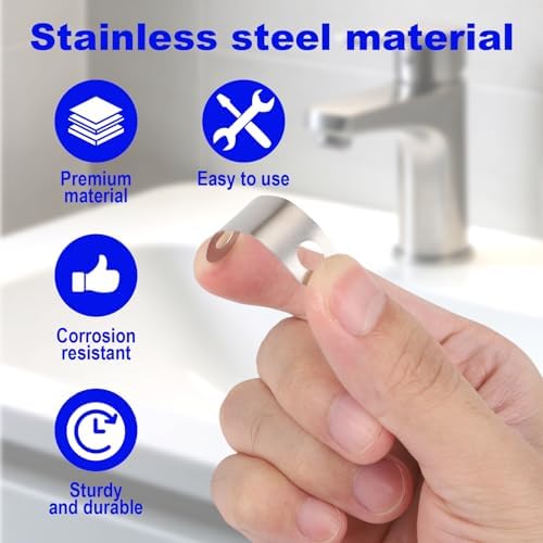 16pcs Pop-Up Clevis Clip, Stainless Steel U-Shaped Spring Clips Replacement for Tub Drain Linkage Assembly Compatible with Danco 34807