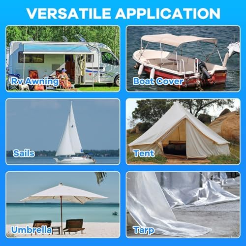 YoleShy Clear Waterproof Tape 4 in X 10 Ft, Rv Awning Repair Tape Weather Resistant Camper Canvas Repair Kit for Fabric, Tarp, Tent, Rv Roof, Versatile