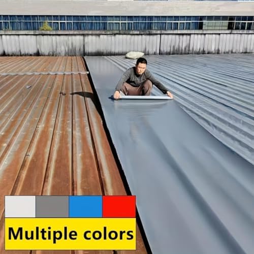 Waterproof Sealant Tape Self Adhesive Rubberized Asphalt Tape for RV Roof Metal Roof Corrugated Roof Leak Repair UV Resistant Heavy Duty Waterproofing Membrane(Gray, 2 * 7.874in*196.85in)