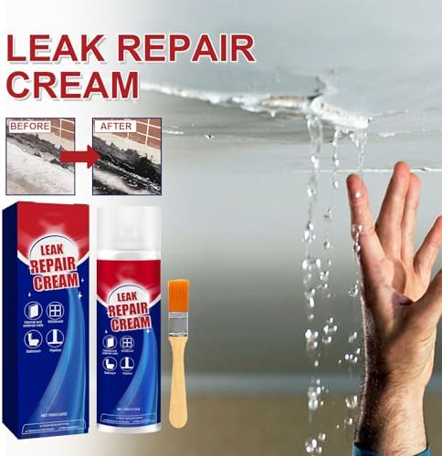 Waterproof Leak Repair Spray,Leak Repair Waterproof Sealant Spray,Patch & Seal Paint Sealant Cream for Roofs Pipes Crack (4PCS)