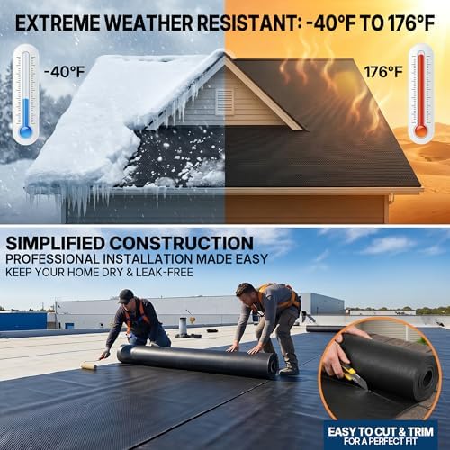 45mil EPDM Rubber Roofing Materials 6.6ft X 26.2ft RV Rubber Roof