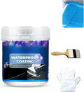 Waterproof Multi-Purpose Polyurethane Coating, Water Based Polyurethanes, Transparent Waterproof Coating Agent,Anti-Leakage Repairing Adhesive for Concrete, Wood, Outdoor, Roof, Walls, Garden (Blue)