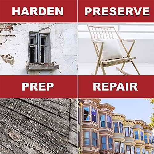 PC-Products Wood Repair Epoxy Paste and Wood Hardener Kit, PC-Woody 24 oz and PC-Petrifier 32 oz