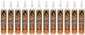 Gorilla Heavy Duty Construction Adhesive, White Glue, 9 Ounce Cartridge - Gap Filling and Waterproof (Pack of 12)