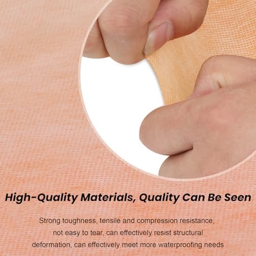Waterproofing Membrane for Shower,Waterproof Membrane 3.3 FTx54.8 FT Roll (180Sq Ft),23.6 Mil Thick,Suitable for Bathroom Waterproofing,Shower Wall Waterproofing,Sauna Waterproofing,Roof Waterproofing