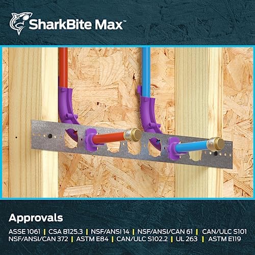 SharkBite Max 3/4 Inch Push Cap, Push to Connect Brass Plumbing Fitting, PEX Pipe, Copper, CPVC, PE-RT, HDPE, UR518A