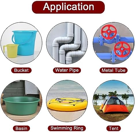 HARFINGTON Waterproof Patch Seal Tape 12" x5' Leak Repair Tape for Plastic Bucket/Basin Hoses Duct Pipes, White