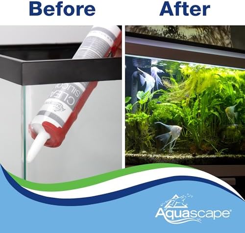 Aquascape Black Silicone Sealant – Fish-Safe Waterproof Silicone for Ponds, Aquariums, Terrariums, and Home Repairs, 4.7 oz Tube, 22010