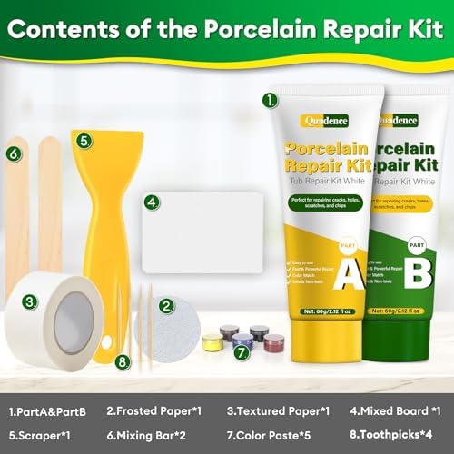 Fiberglass Repair Kit, Porcelain Sink Repair Kit, Waterproof