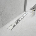 32 Inch Linear Shower Drain, Brushed 304 Stainless Steel
