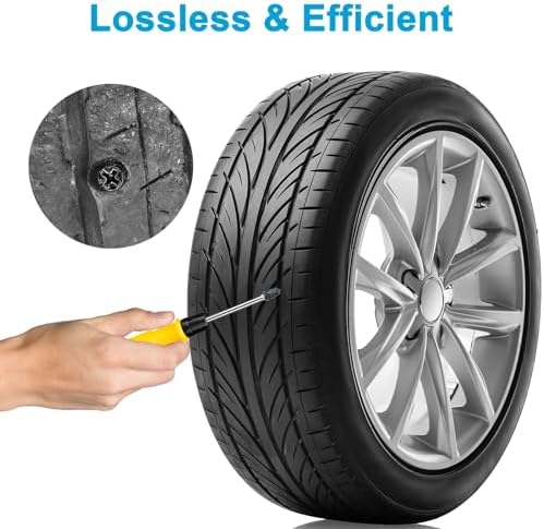 Linkstyle 100PCS Tire Repair Screws, Screw-in Tire Plugs, 2 Screwdrivers