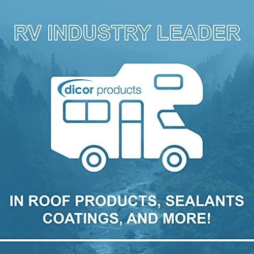 Dicor 551LSV-1 HAPS-Free Non-Leveling Lap Sealant - 10.3 Oz, Ivory, Secure, Ideal for RV Roofing, Maintenance, Repair, Appliance Application