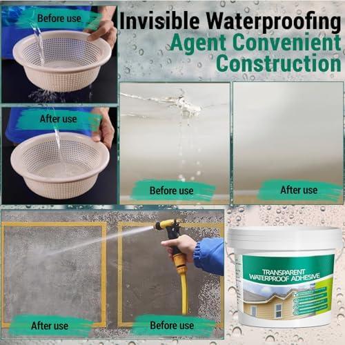 Transparent Waterproof Coating Set, 6L/1.58Gal