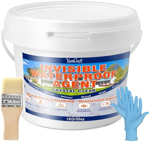1000g Clear Waterproof Sealant, Anti-Leak Coating for Roof Indoor Outdoor