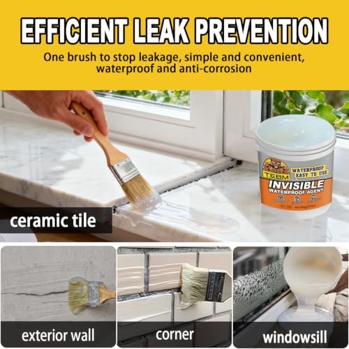 Waterproof Sealant – DIY Leak Repair Coating for Flat, Metal & Low Slope Roofs, Foundations, Gutters & More – Flexible Protective Membrane