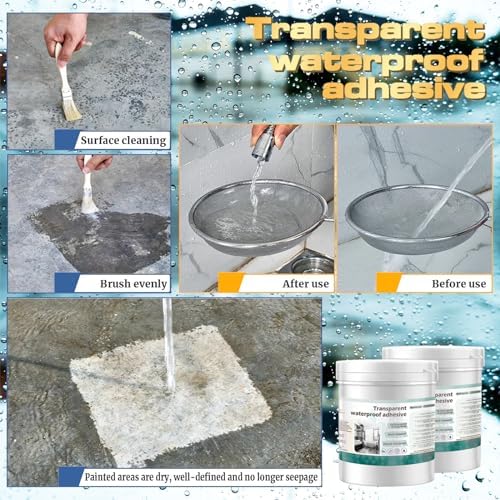 "1000g Transparent Waterproof Sealant - Long-Lasting Protection for Various Surfaces", C-01