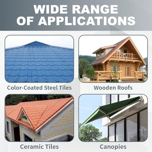 MYOYAY Self-Adhesive Rubber Roofing Membrane Roll, 39 in x 16.4 ft Waterproof Roof Repair Tape, Weatherproof Leak Patch Underlayment for Metal Roof Panels, House Porch & Shingle Roof Fix (Black)