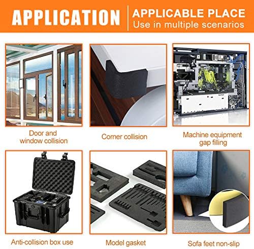Foam Insulation Tape Adhesive High Density, Seal, Doors, Weatherstrip, Waterproof, Plumbing, HVAC, Windows, Pipes, Cooling, Air Conditioning, Weather Stripping, Craft Tape (66 Ft x 1/8" x 1")