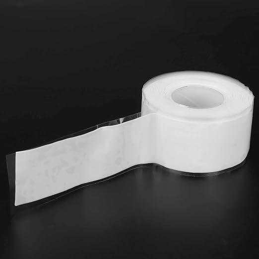Marhynchus Silicone Rubber Repair Tape, Self Fusing Heavy Duty Leak Sealing Insulating Wrap for Plumbing Auto Silicone Black 9.8 ft 1 Roll
