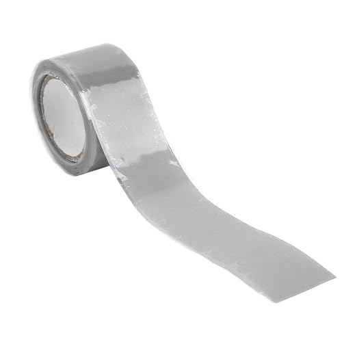 Walfront Self Fusing Silicone Tape, Silicone Repair Tape 2 Pack 1.5m X 2.5cm, Pipe and Hose Wrap, 76 to 500°F Heat Resistance, for Plumbing Emergency Leak Repair (Grey)