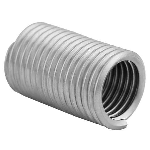 50pcs M9*1.25/M9*1.5 304 Stainless Steel Wire Screw Sleeve Thread Repair Insert Repair Sleeve Pipe Fitting Reducer Adapter(M9x1.25x1D)
