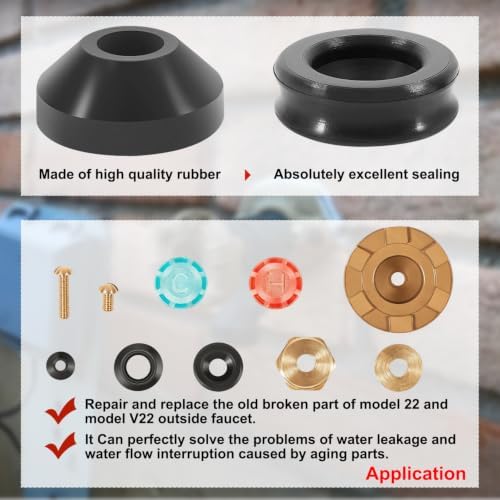 RK-22MH Repair Kit Metal Handle,Outside Faucet,Compatible with Woodford Model 22, Model V22