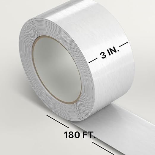 Silage Wrap Repair Tape – 3" x 180' UV-Resistant Bale Wrap Patch (12) | Heavy Duty - Airtight Oxygen Barrier for Silage Bales, Bunker Covers, and Grain Bags – Industrial Grade PE Film
