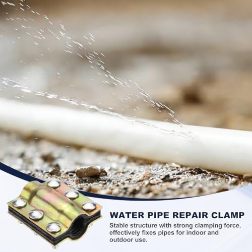 HARFINGTON Water Pipe Repair Clamp 8/9" ID Leak Sealer Clamp 2Pcs