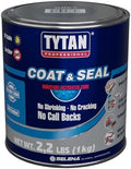 Coat & Seal Waterproof Sealant, Easy-to-Apply Paste, No Primer Required, Apply to Wet Surfaces, UV Resistant, No Cracking, Ideal for Gutters, Chimneys, Skylights, RVs, Roofs (1 qt)