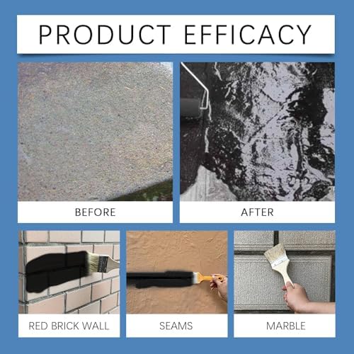 Waterproof Multi-Purpose Polyurethane Coating,Polyurethane Waterproof Coating,Concrete Cracks Holes Leak Repair Cream,for Roofs Walls Concrete Wood Outdoor (E,1000g/35.27oz)
