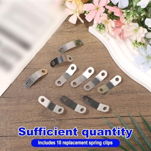 16pcs Pop-Up Clevis Clip, Stainless Steel U-Shaped Spring Clips Replacement for Tub Drain Linkage Assembly Compatible with Danco 34807