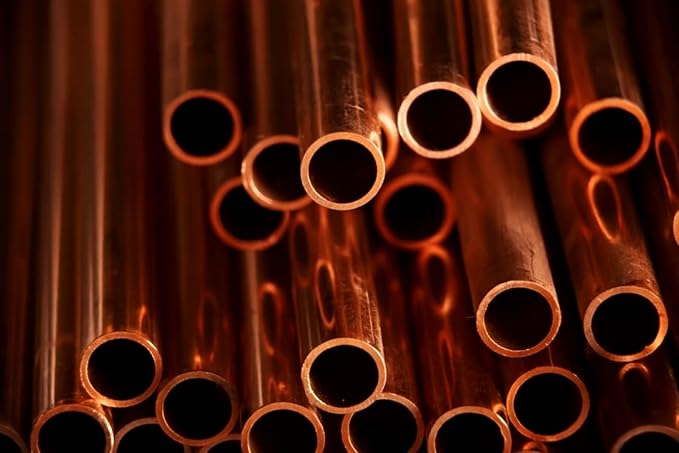 1-1/4 Inch Type M Copper Pipe, Rigid Plumbing Tube for Water, HVAC and Refrigeration, ASTM B88 Certified Sweat-Solder Compatible (1.25, 1-1/4" (1.375" OD / 1.291" ID), Inches, 96, Inches)