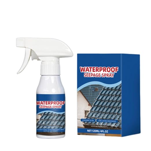 Waterproof Seepage Spray for Kitchen & Bathroom Repair, Invisible Water Resistant Sealant Coating for Tile, Pipe, Sink & Roof Leak Patch, Quick Dry Leak Stop Spray, 120ml (1pcs)