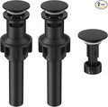 Bathroom Sink Drain with Overflow with Hair Catcher Anti-Clog Sink Strainer