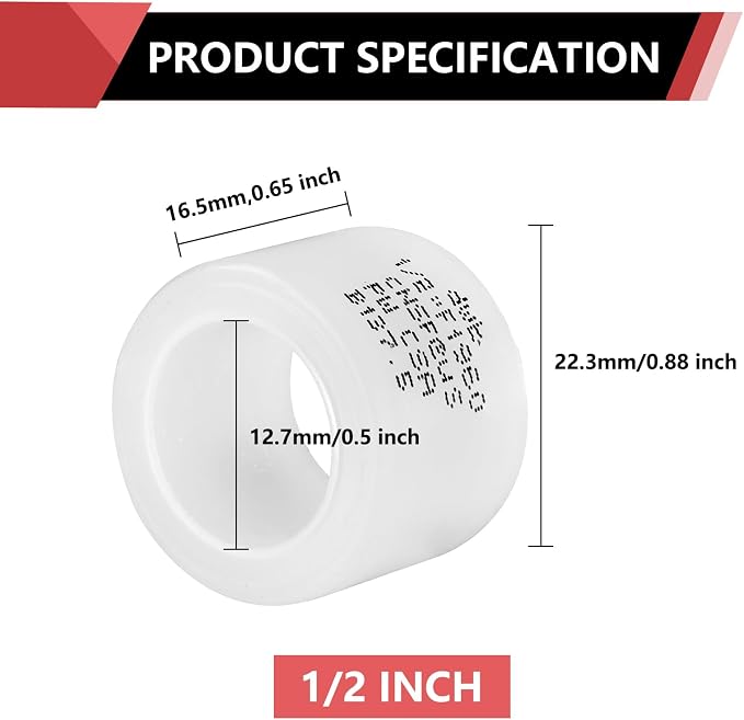 50 piece EFIELD 1/2 Inch F1960 Expansion Rings/Sleeves | for Pex A Piping System-EXP-RING005(50)