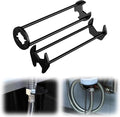 2 Pcs Multifunctional Sink Wrench Tool, 2026 New Under Sink Wrench Faucet Tool, Plumbing Tools for Tight Spaces Kitchen Bathroom Home, Portable Installation Tools for Homeowners (1 Set)