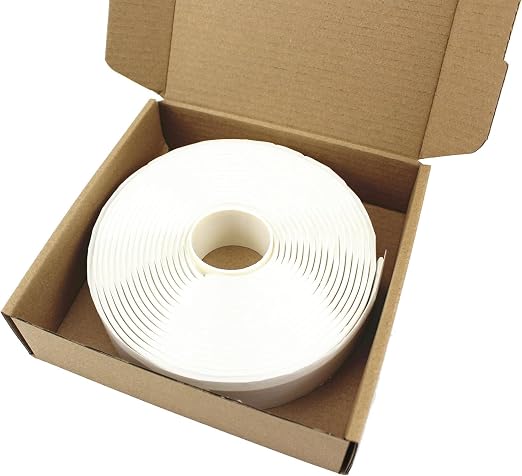 Amonk White Butyl Sealant Tape 16.4Ft Waterproof Sealing Tape for Repairing | Highlight Putty Tape RV Roof Sealing Tape Butyl Tape for Repair Window Glass Boat Sealing Roof Pipe Patching
