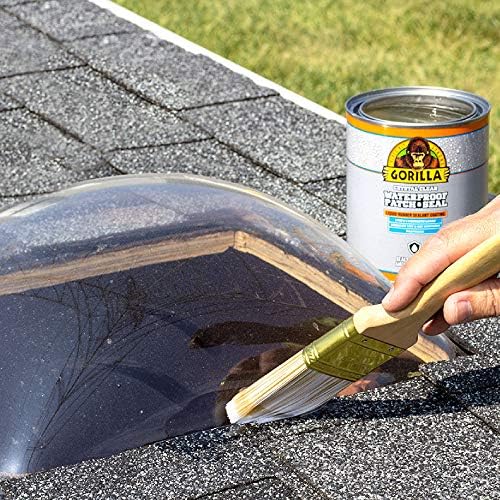 Gorilla Waterproof Patch & Seal Liquid Rubber Sealant, Crystal Clear, 32oz (Bulk Pack of 4)