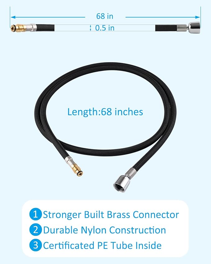 K-1219935-BC Hose Kit Compatible with Kohler Pull Down Kitchen Faucet