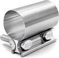 2.0 Inch Exhaust Clamp,Butt Joint Band Clamp Sleeve Coupler | 304 Stainless Steel Exhaust Band Clamp With 360° Seal Pipes 10.9 High Strength Bolt for Pipes,Mufflers,Catalytic Converters