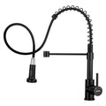 WEWE High Arc Pull-Out Kitchen Faucet, 2-Mode Sprayer, Matte Black