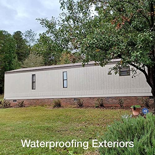 SEMCO Liquid Waterproofing Membrane - Water-Based Roofing, Leak, Crack, Deck, Flooring - Protector Coating for Exterior & Interior Surfaces, Metal, Wood, Masonry - USA Made, 1 Gallon (Rockslide Grey)