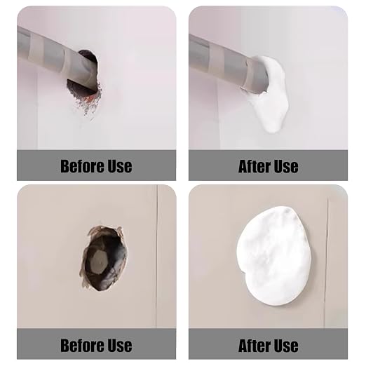 6 Pack Moldable Sealant Clay, White Fast Drying Sealant Mastic, Repair Sealing Putty for Drain Pipe Connections, Wall Holes, Air Conditioning Holes and Household Gap Filling.